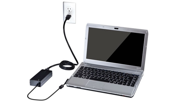 Máy vi tính xách tay thường có một bộ nguồn chuyên dụng được gọi là bộ chuyển đổi điện AC