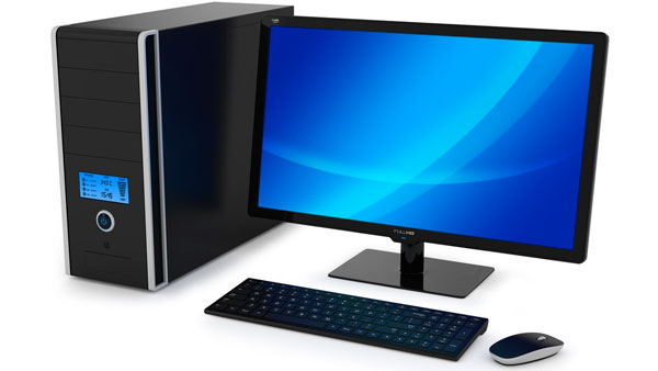 Các bộ phận cơ bản của máy vi tính để bàn là vỏ máy tính, màn hình, bàn phím, chuột và dây nguồn