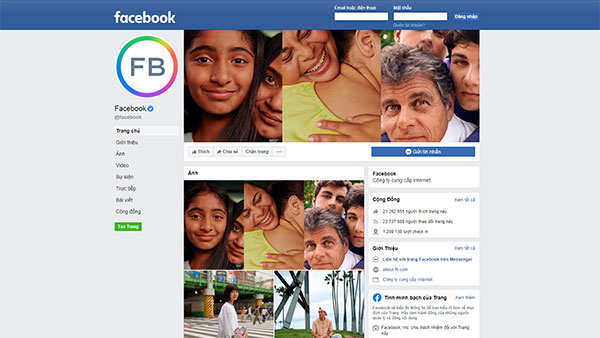 Facebook cho phép bạn tạo hồ sơ trực tuyến và tương tác với bạn bè của mình