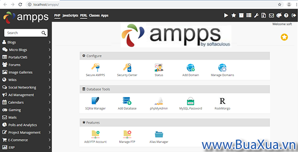 Sử dụng Ampps để chạy trang web trên localhost