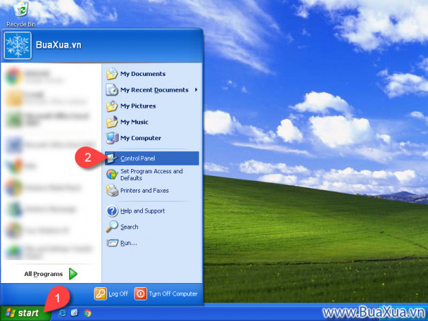Gỡ cài đặt phần mềm ứng dụng Windows XP