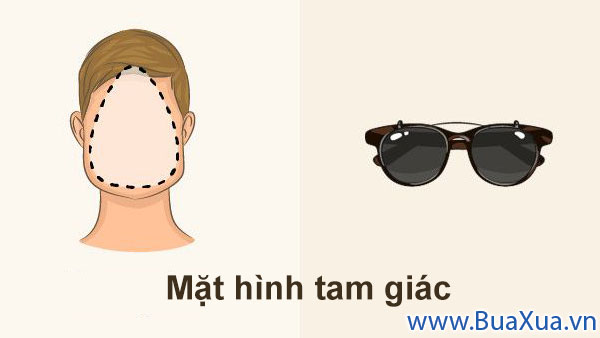 Chọn kính mát hợp với khuôn mặt hình tam giác