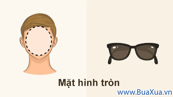 Chọn kính mát hợp với khuôn mặt hình tròn