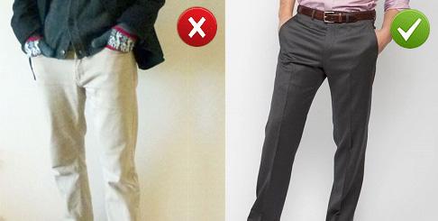 Nên mặc quần có hạ đáy ngắn