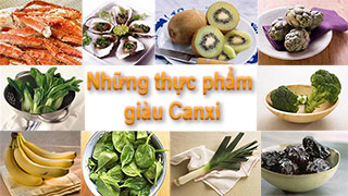 Những thực phẩm giàu canxi