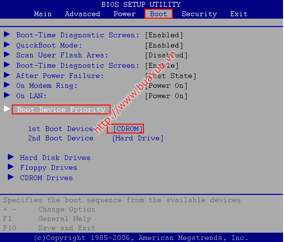 AMI BIOS Setup Utility