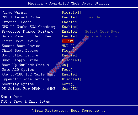 Award BIOS Setup Utility