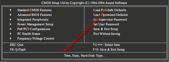 Màn hình BIOS Setup