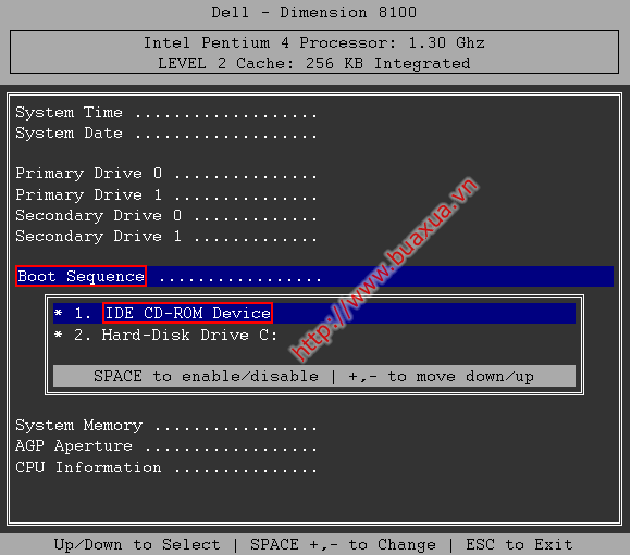 DELL Boot Sequence