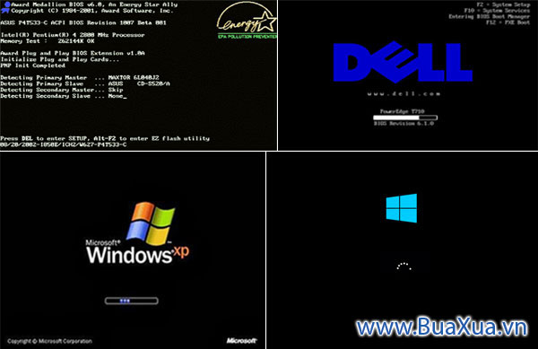 Màn hình khởi động của máy vi tính