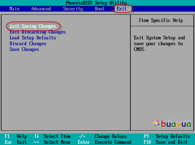 Exit Saving Changes