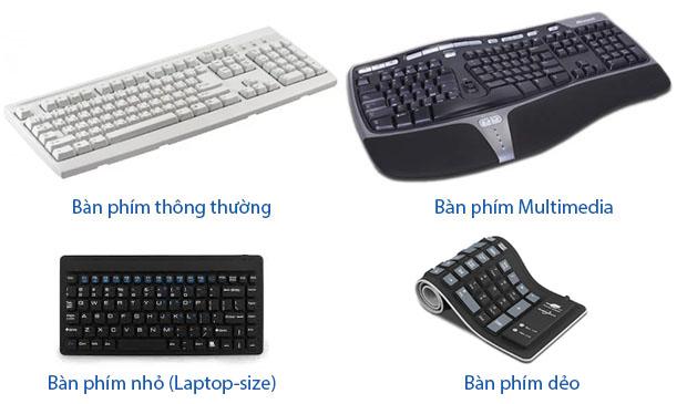 Các kiểu dáng của bàn phím vi tính
