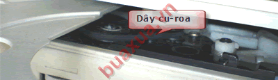 Làm sạch hoặc thay dây cu-roa kéo khay dĩa