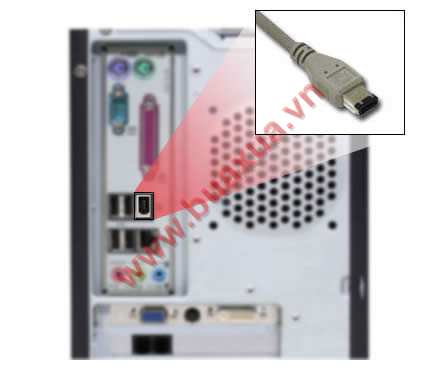 Cổng kết nối với các thiết bị ngoại vi chuẩn Firewire