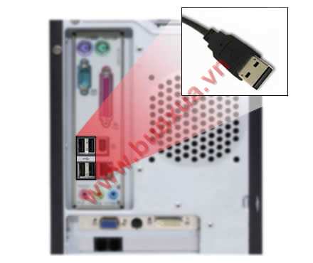 Cổng kết nối với các thiết bị ngoại vi chuẩn USB