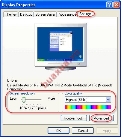 Display Properties