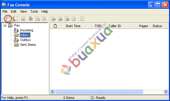 Fax console