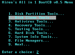 Chọn Disk Clone Tools