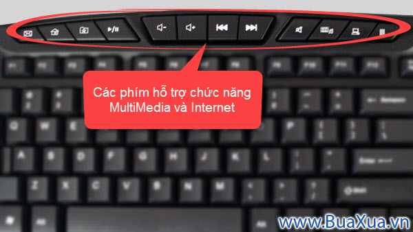 Sử dụng các phím chức năng hỗ trợ Multimedia và Internet