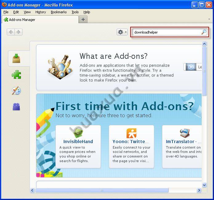 DownloadHelper-search