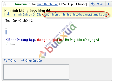 Luôn hiển thị hình ảnh