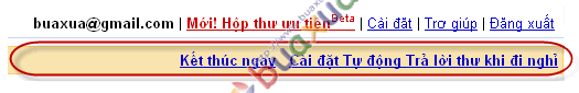 Đang sử dụng chức năng Tự động trả lời