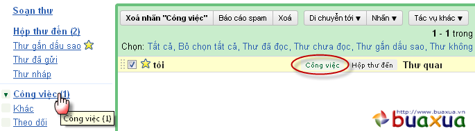 Thư đã được lọc