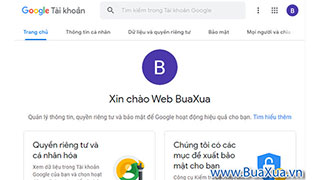 Cách quản lý tài khoản Google