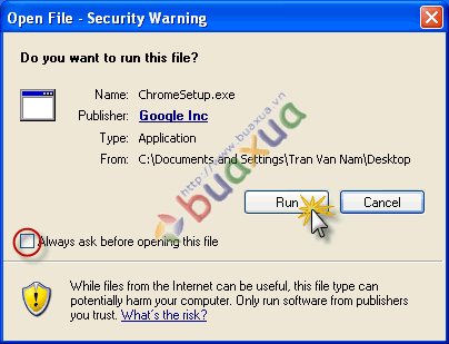 Open File - Security Warning