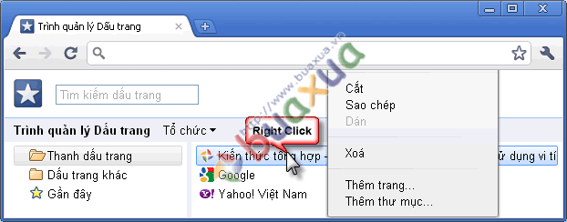 Trình quản lý dấu trang
