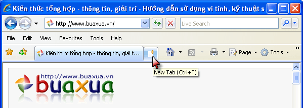 Mở nhiều trang web trong một cửa sổ trình duyệt