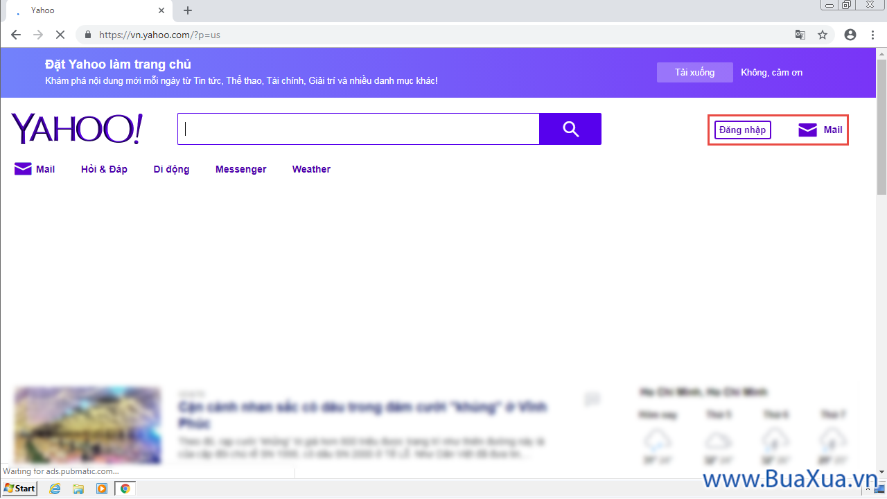 Trang Web Yahoo! Mail