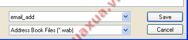 Address book save