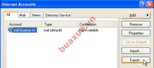 Account export