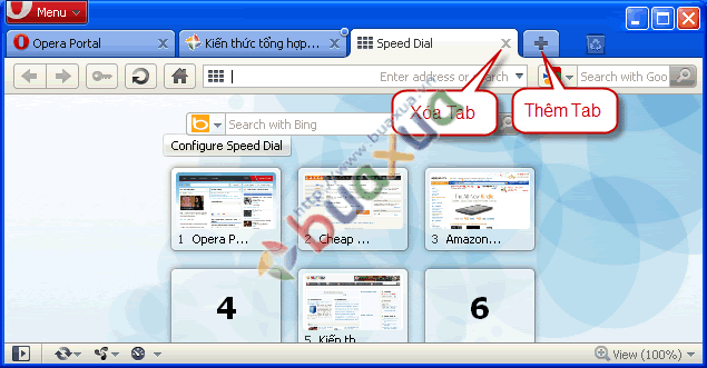 Mở thêm nhiều trang web trong một cửa sổ