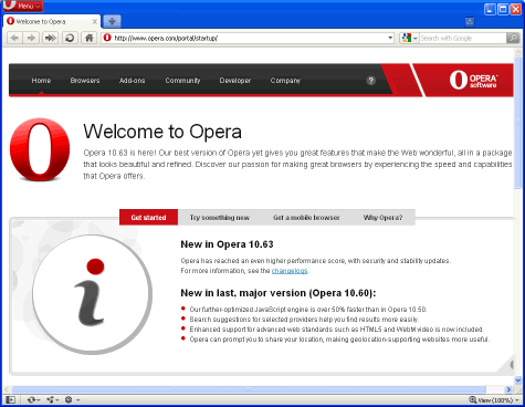 Trình duyệt web Opera