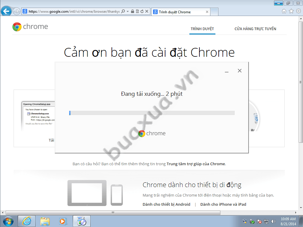 Cài đặt Google Chrome