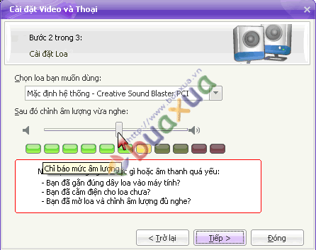 Cài đặt loa