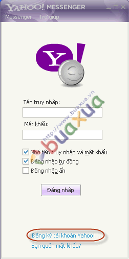Đăng ký tài khoản Yahoo!