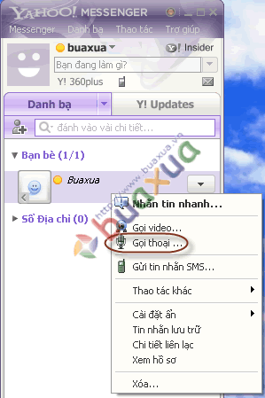 Cách thực hiện cuộc gọi thoại