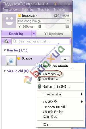 Thực hiện cuộc gọi Video
