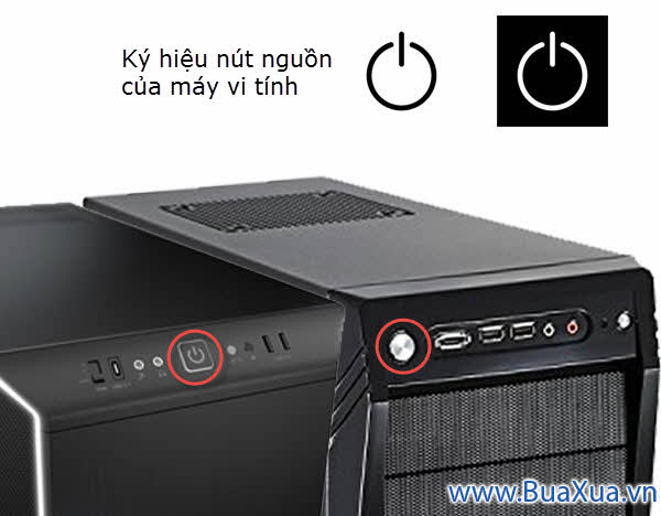 Nút nguồn của máy vi tính