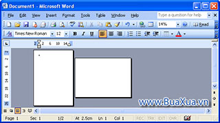 Cách xoay giấy theo chiều ngang trong MS Word 2003