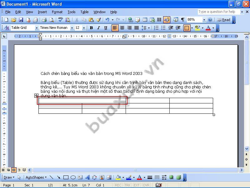 Có thể gộp các ô theo chiều ngang hoặc chiều dọc