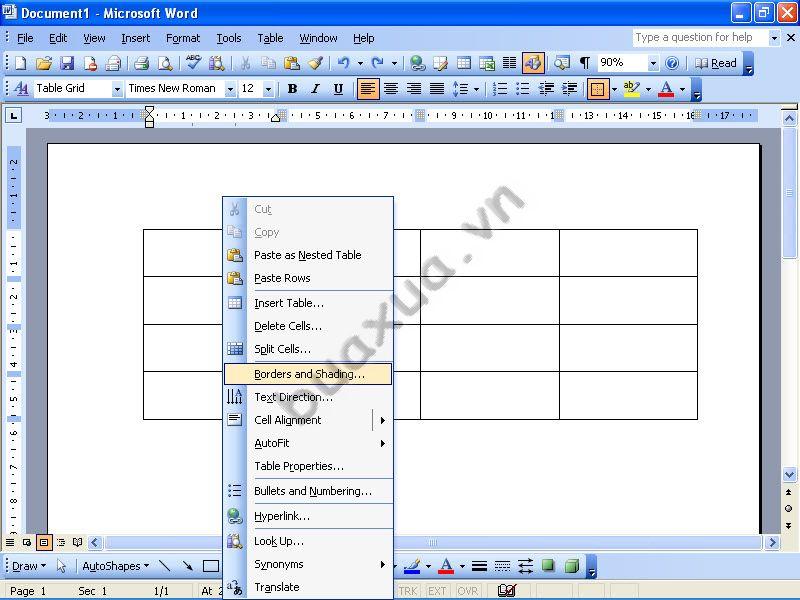 Thay đổi kiểu đường nét và màu sắc của bảng trong Word 2003: Word 2003 là một trong những phiên bản phổ biến nhất trong hệ thống phần mềm Microsoft Office. Với khả năng tùy chỉnh kiểu đường nét và màu sắc của bảng, Word 2003 mang lại cho bạn sự linh hoạt và sáng tạo trong việc tạo ra những bảng điều khiển thật sự đẹp mắt và chất lượng.