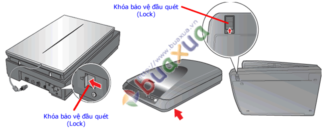 Mở khóa bảo vệ đầu quét hình