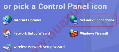 Chọn Network Connections