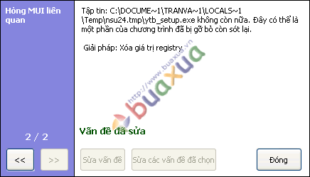 Đã dọn dẹp và sửa Registry xong