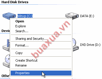 Disk Properties