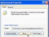 Cách thay đổi vị trí mặc định của My Documents